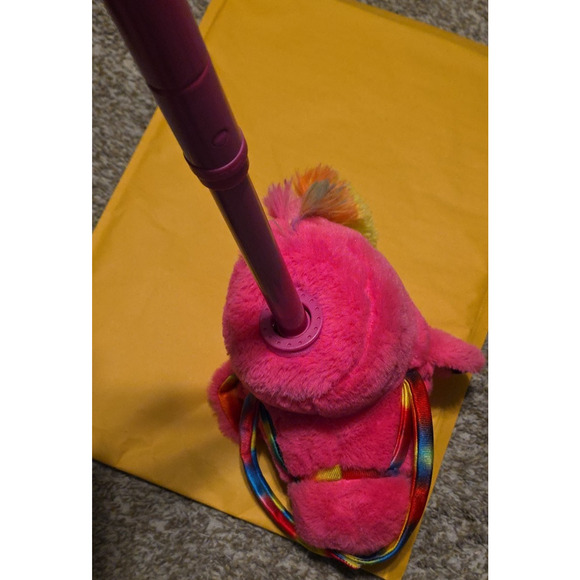 Linzy Plush (Purple) 36'' Unicorn Riding Stick, Adjustable Telescopic Stick - Picture 6 of 7